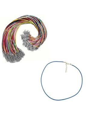 🔴 5 for $10 ONE Blue Hemp Rope Necklace for Jewelry Making